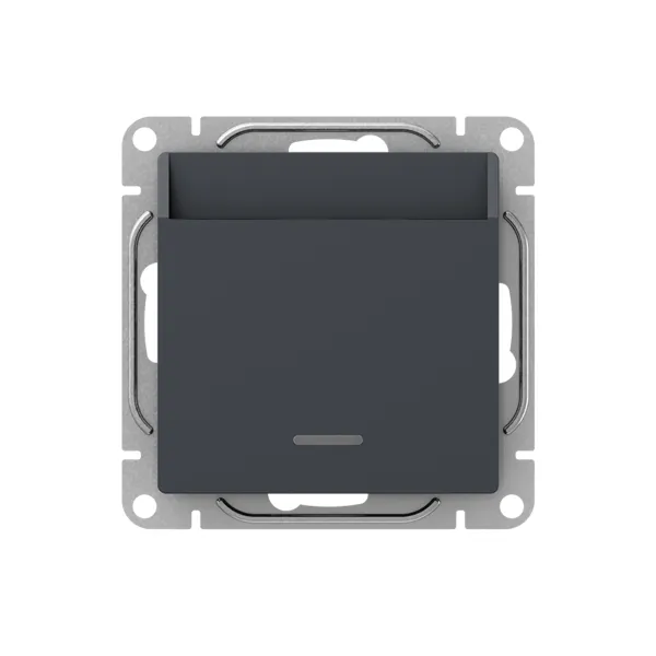 Механизм выключателя, карточный, с подсветкой, графит Эпика EKF