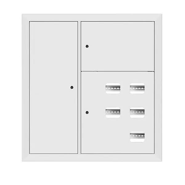 Щит этажный 5 кв. RAL9003 со слаботочным отсеком слева (1000х950х150) EKF PROxima