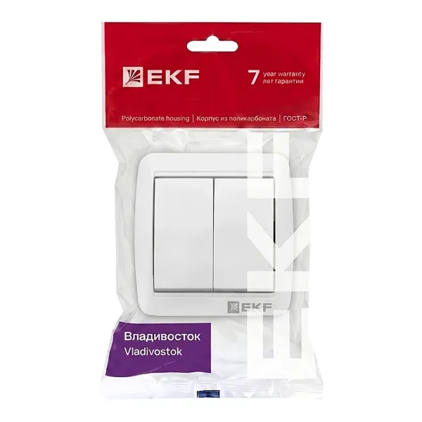 Владивосток Выключатель 2-кл. 10А IP54 EKF