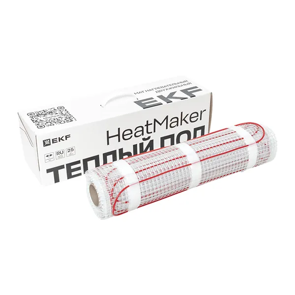 Мат нагревательный двухжильный HeatMaker 4 кв. м 600 Вт EKF