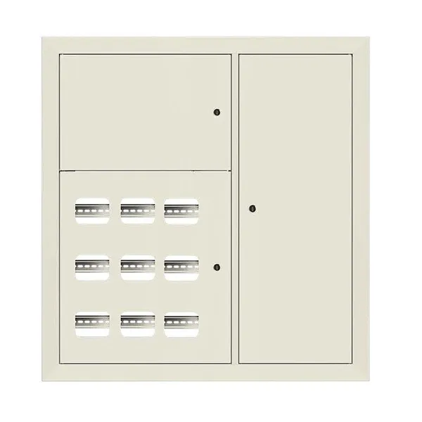 Щит этажный 9 кв. RAL9002 3 окна в ряд по гориз. (1000х950х150) EKF PROxima