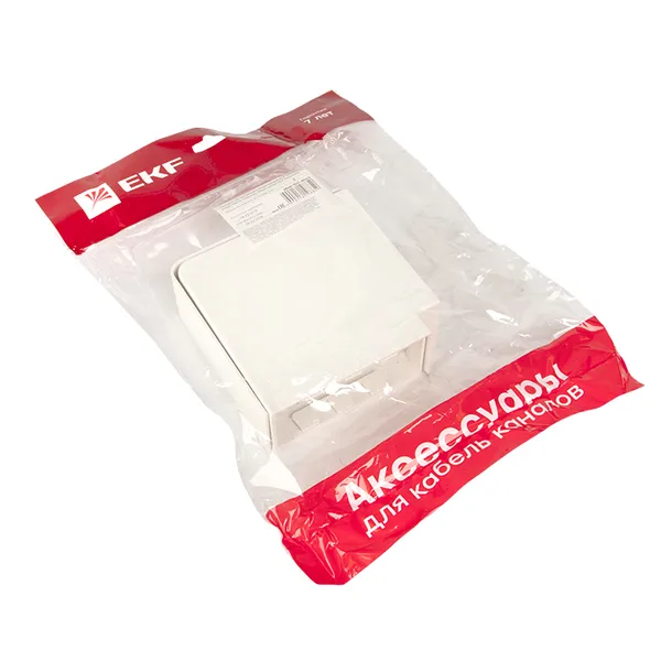 Поворот 90 гр. (100х40) (2 шт) белый EKF-Plast