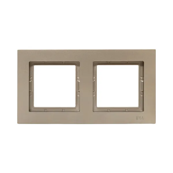 2 - местная рамка, IP44, шампань, пластик Эпика EKF