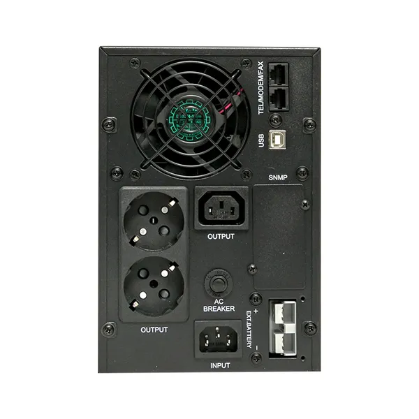 Источник Бесперебойного Питания Линейно-интерактивный E-Power PSW 600 500 ВА /400 Вт, напольный, без АКБ, с усиленным зарядным устройством,USB,RJ45,1хСE13,2xSchuko