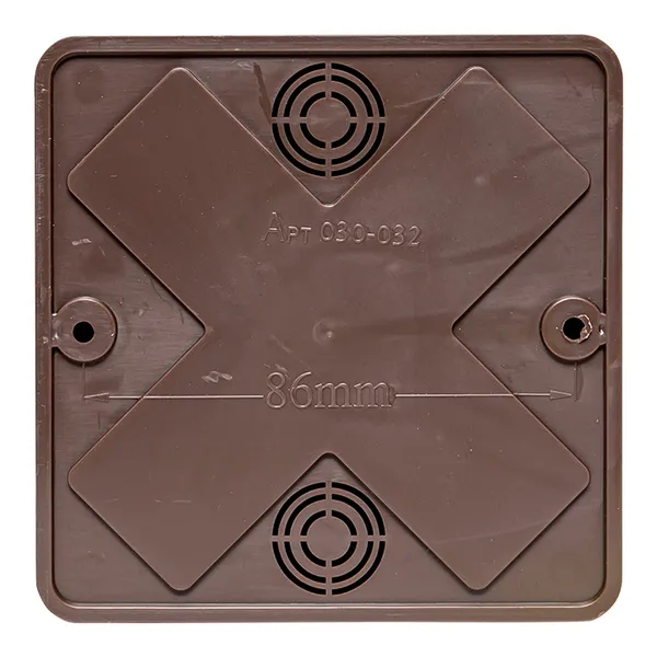 Коробка разветвительная KMP-030-032 (100х100х28) тёмное дерево EKF PROxima