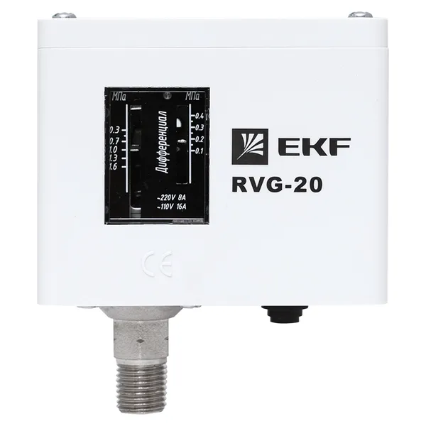 Реле избыточного давления EKF RVG-20-1,6 (1,6 МПа)