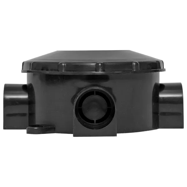 Коробка распределительная КМР-040-040б трехрожковая черная (70х35) EKF PROxima