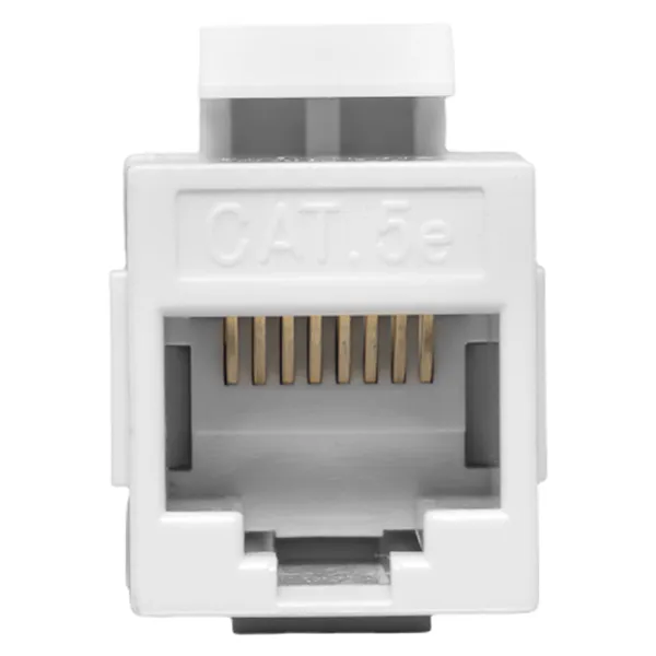 Адаптер проходной TERACOM Cat.5E неэкранированный RJ45-RJ45 тип Keystone белый