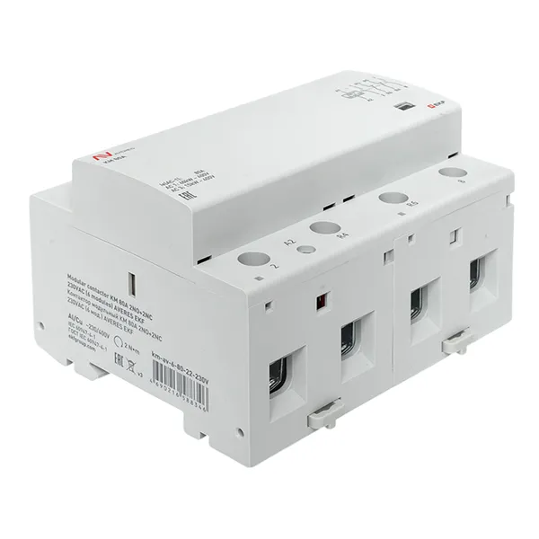 Контактор модульный КМ 80А 2NO+2NC 230VAC (6 мод.) AVERES EKF