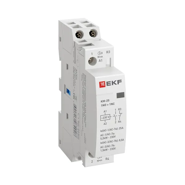 Контактор модульный КМ 25А NО+NC (1 мод.) EKF PROxima