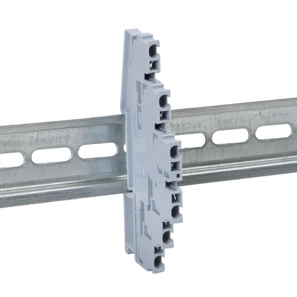 Клемма пружинная трёхуровневая ST 2.5 мм2 6 выводов серая EKF