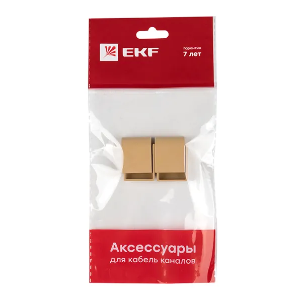Заглушка (20х10) (4 шт) светлое дерево EKF-Plast