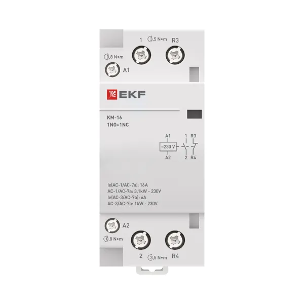 Контактор модульный КМ 16А NО+NC (2 мод.) EKF PROxima