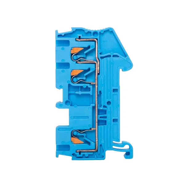 Клемма Push-in 2.5 мм2 3 вывода синяя EKF