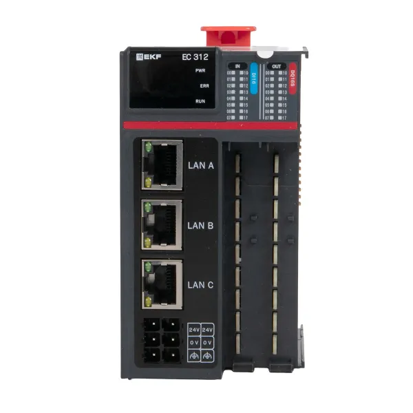 Программируемый логический контроллер (ПЛК) EC312 токоподающий D-CARD EKF