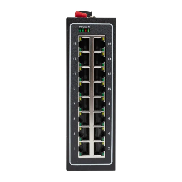 Промышленный неуправляемый коммутатор U-16T, 16 портов 10/100Base-T(X) RJ45, монтаж на динрейку TSX EKF