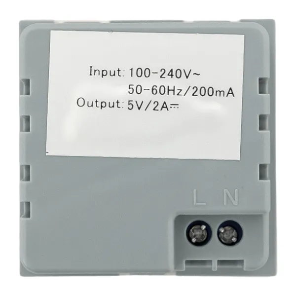 Розетка USB A+A, 2.1А, 2 гнезда, без индикатора EKF