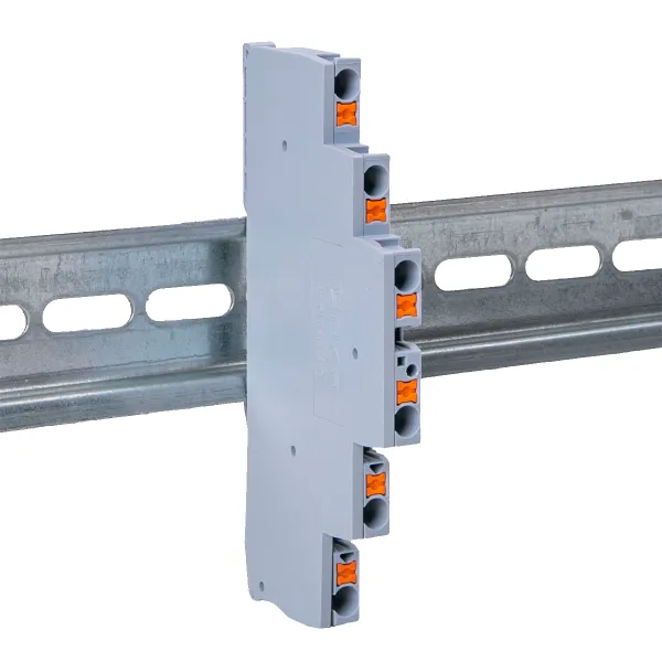 Заглушка для пружинной трехуровневой 2.5 Push-in серая