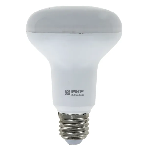 Лампа светодиодная FLL-R80 10W 4000К E27 EKF Simple