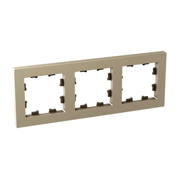 3 - местная рамка, шампань, пластик Эпика EKF