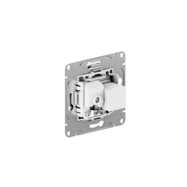 Механизм розетки TV+RJ45 (cat5), белый Эпика EKF