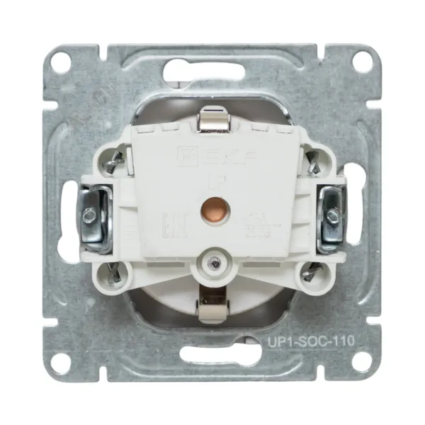 Механизм розетки, 16А, с заземлением, без шторок, шампань Эпика EKF