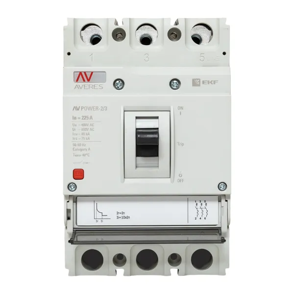 Автоматический выключатель AV POWER-2/3 225А 80kA TR EKF AVERES