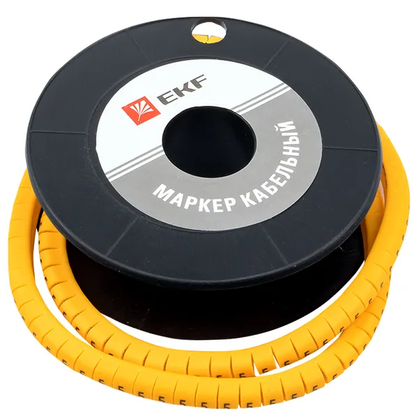 Маркер кабельный 6,0 мм2 "5" (350 шт.) (ЕС-3) EKF PROxima