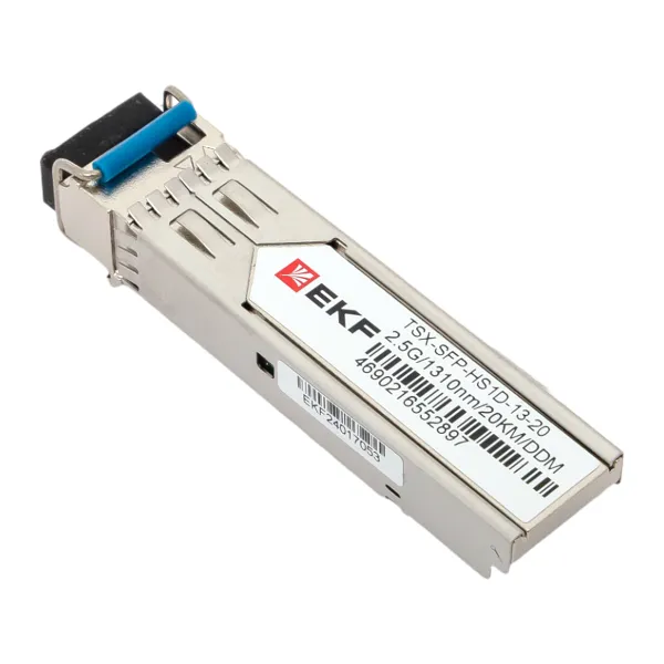 SFP модуль 2,5 Гбит одинарное одномодовое оптоволокно 1310нм дальность 20км TSX EKF