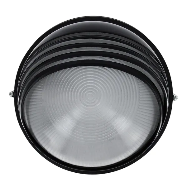 Светильник BLS-1107 черный/круг ресничка 100Вт IP54 EKF Basic