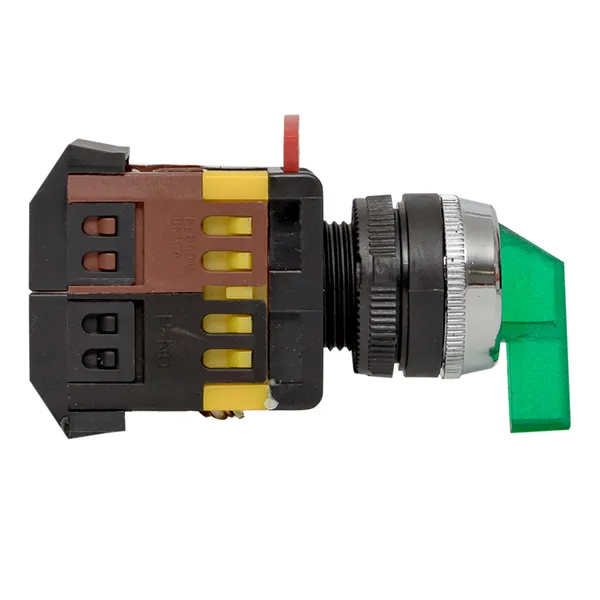 Переключатель ANLC-22 3P зеленый с подсветкой 220В NO+NC EKF PROxima