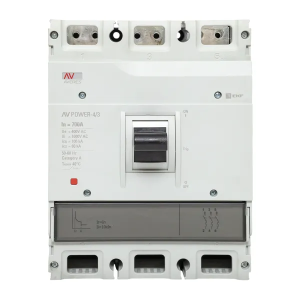 Автоматический выключатель AV POWER-4/3 700А 100kA TR EKF AVERES