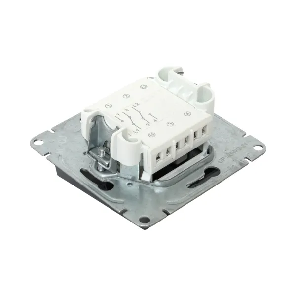 Механизм выключателя, двухклавишный, проходной, графит Эпика EKF