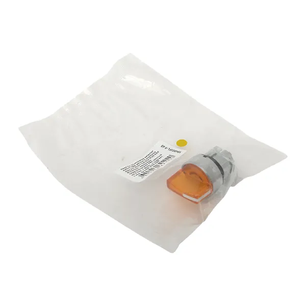 Исполнительный механизм переключателя ХB4 желтый на 3 положения с фиксацией, с подсветкой с короткой ручкой IP65 EKF