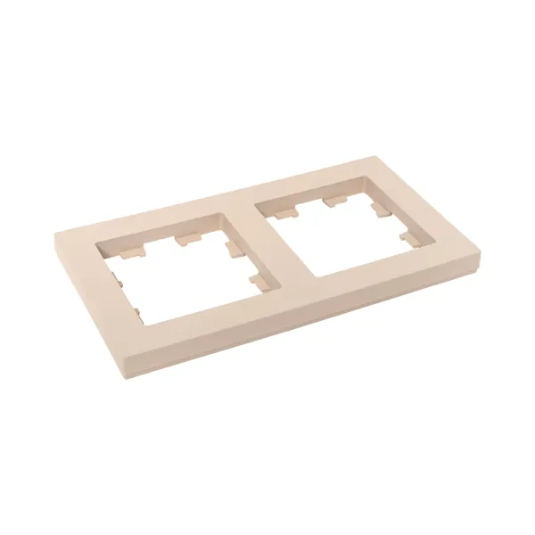 2 - местная рамка, кремовая, пластик Эпика EKF