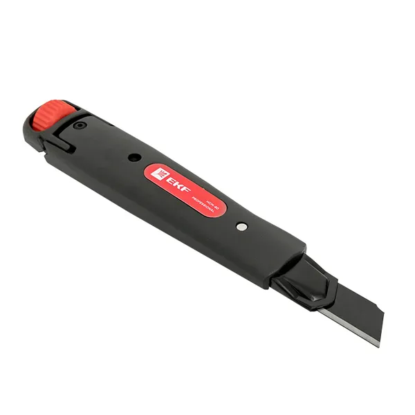 Нож строительно-монтажный 18 мм НСМ-80 (SK4) Heavy Duty (до 60 кг) EKF Professional