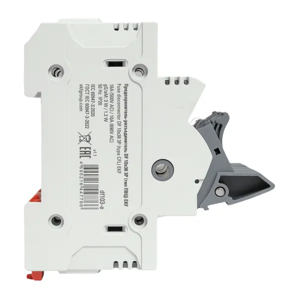 Предохранитель-разъединитель DF 10х38 3Р (тип ПВЦ) EKF