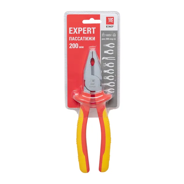 Пассатижи Expert 200 мм 1000В EKF