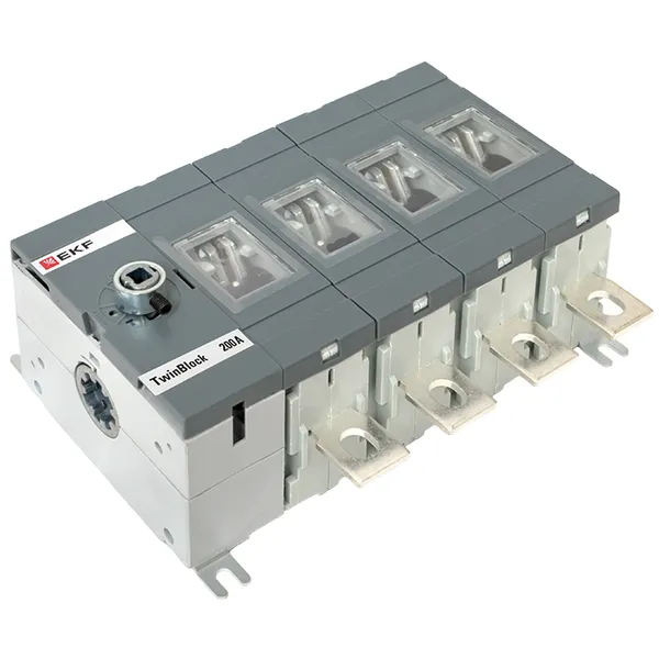 Рубильник 200A 4P без рукоятки управления TwinBlock EKF