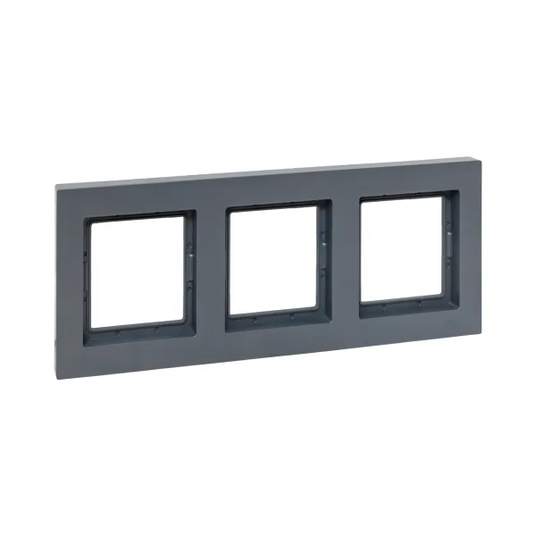 3 - местная рамка, IP44, графит, пластик Эпика EKF
