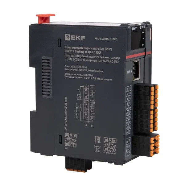 Программируемый логический контроллер (ПЛК) EC201S токоприемный D-CARD EKF