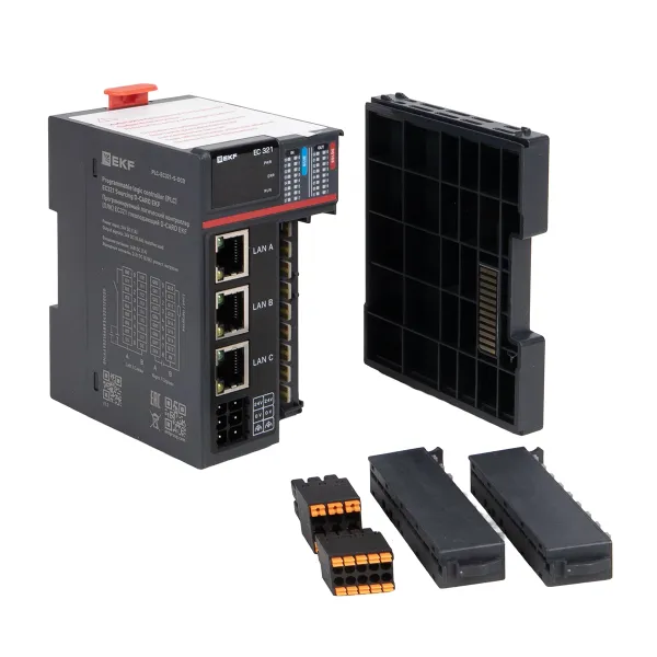 Программируемый логический контроллер (ПЛК) EC321 токоподающий D-CARD EKF