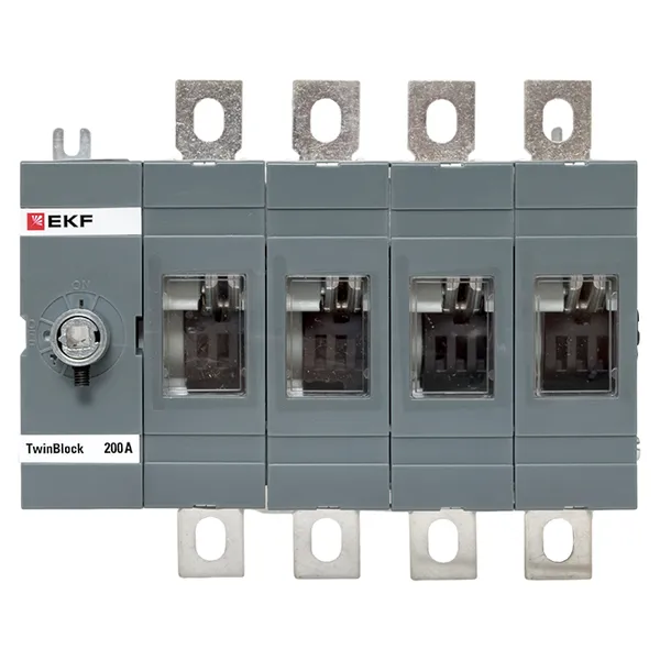 Рубильник 200A 4P без рукоятки управления TwinBlock EKF