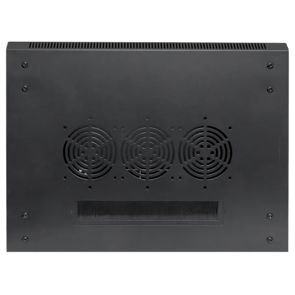 Шкаф настенный 19" TERACOM PRO 12U 600х600 мм дверь стеклянная с замком-ручкой чёрный