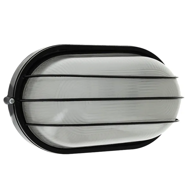 Светильник BLS-1206 черный/овал сетка 100Вт IP54 EKF Basic