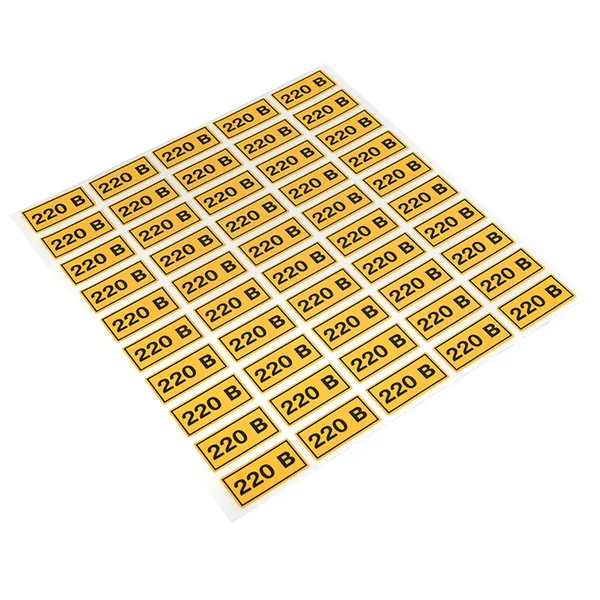 Наклейка "220В" (20х40) EKF PROxima