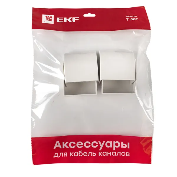 Заглушка (60х40) (4 шт) белая EKF-Plast