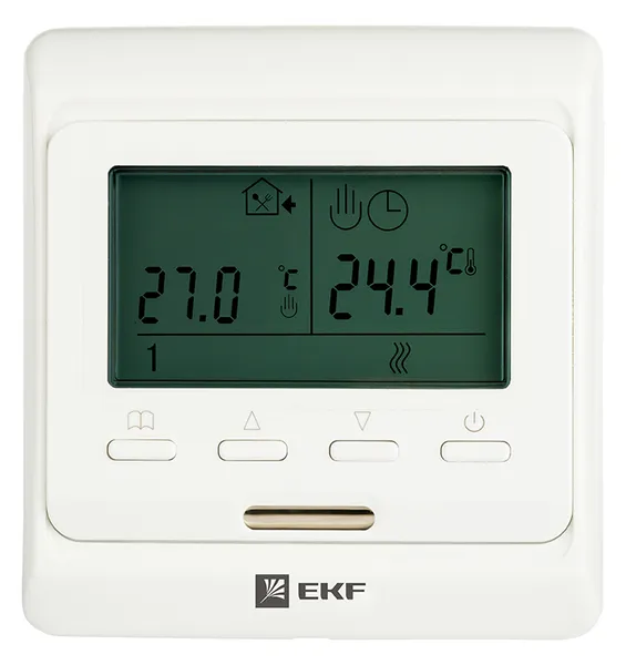 Термостат для теплых полов электронный 16 A 230В с датчиком пола EKF