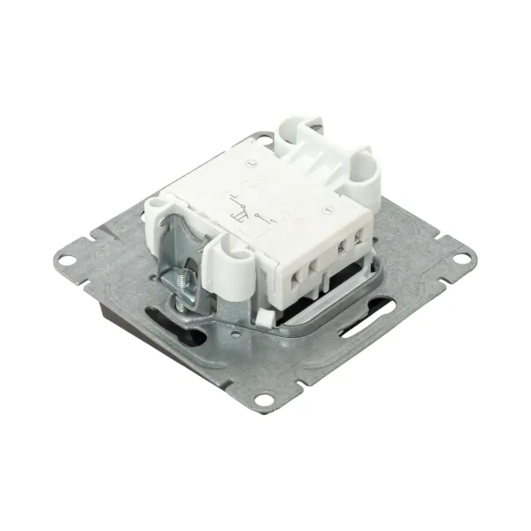 Механизм выключателя, одноклавишный, кнопочный, мокко Эпика EKF