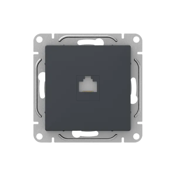 Механизм розетки RJ45 (cat5), графит Эпика EKF